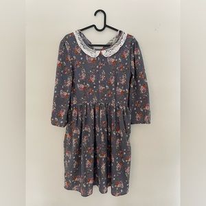 Mudo Fts 64 Floral Dress with Lace Details